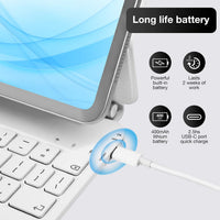 Funda con Teclado Magnético mobee para iPad Pro 13" (M4/M5) - Blanco