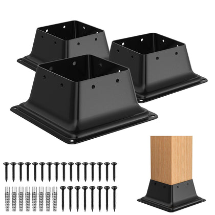 4x4 Post Base 3Pcs, Internal 3.6