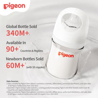 Pigeon Biberones de Vidrio Boca Ancha 5.4 oz Pack de 2