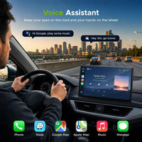 TOGUARDGO 9'' Carplay Screen for Car, Wireless Car Play and Android Auto