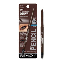 Revlon ColorStay Lápiz Delineador de Ojos Resistente al Agua, Anti-Manchas, Larga Duración, Acabado Mate, 202 Black Brown