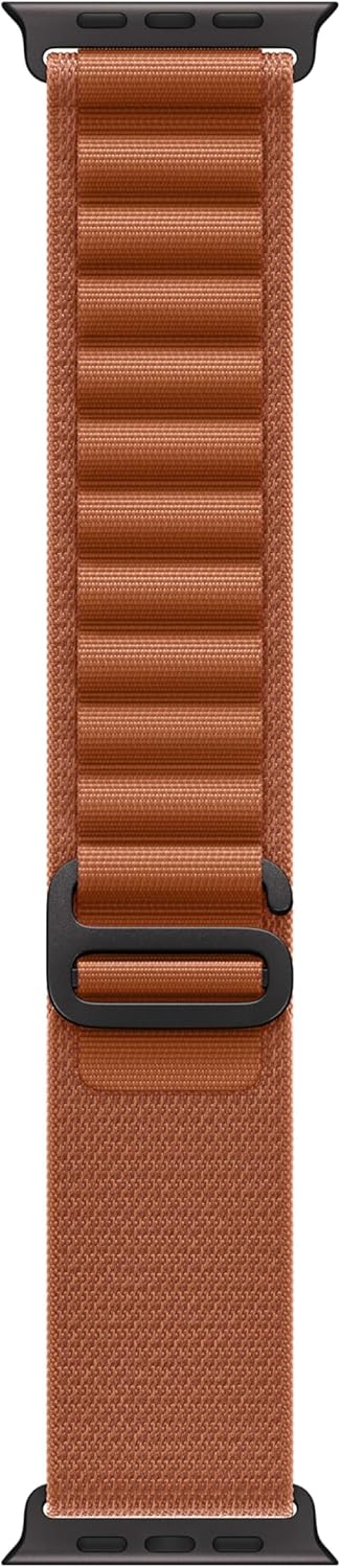 Apple Watch Band - Alpine Loop - 49mm - Terra Cotta - Small - Black Titanium Finish
