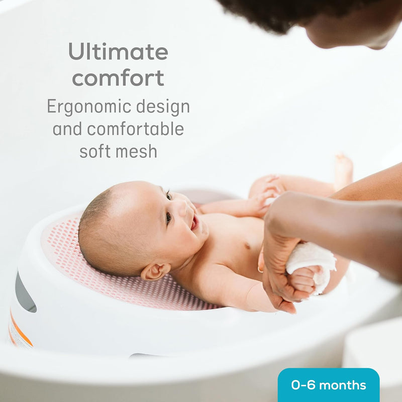 Angelcare Soft-Touch Asiento de Baño y Enjuagador para Bebé Rosado