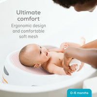 Angelcare Soft-Touch Asiento de Baño y Enjuagador para Bebé Rosado