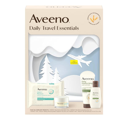 Aveeno Daily Travel Essentials Gift Set, 4 items