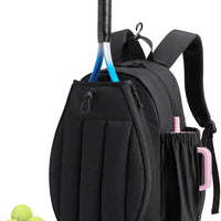 BAGSMART - Bolsa de tenis y gimnasio para mujeres, con compartimento para 2 raquetas,