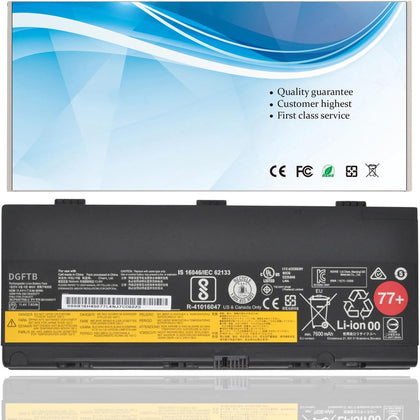 DGTECH 77+ 01AV477 Laptop Battery Compatible with Lenovo Thinkpad P50 P51 P52 Series SB10H45077 SB10H45078 00NY493 00NY492 L17L6P51 L17M6P51 SB10K97634 SB10K97635 01AV495 01AV496 77+ 77++
