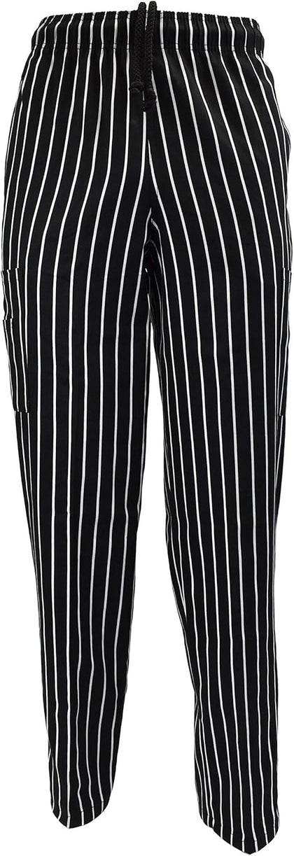 Natural Uniforms Classic Chef Cargo Pants (Chalkstripe Single, Medium)