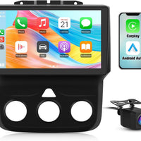 Junsun Car Stereo for Dodge RAM 1500 2500 3500 2013 2014 2015 2016 2017 2018 Qualcomm with Wireless CarPlay Android Auto Bluetooth GPS WiFi Backup Camera[4G+64G]