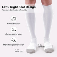 musesox Compression Socks for Women and Men,15-20 mmHg Support(3 Pairs)