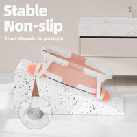 iBabyMax Bañera Plegable para Bebé con Termómetro 0 a 36 Meses Rosada
