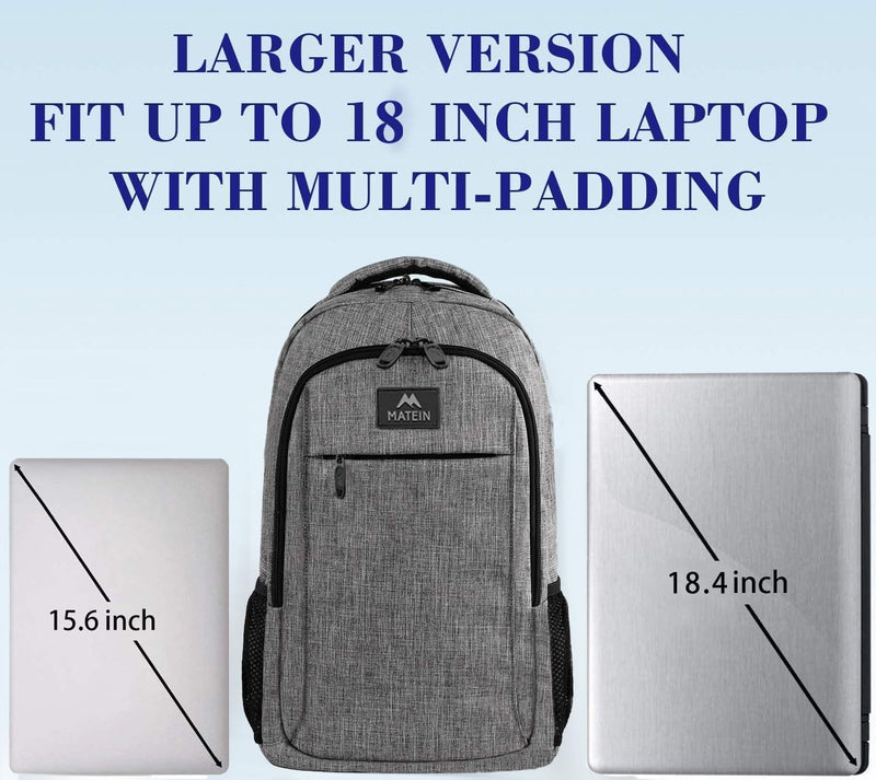 MATEIN Extra Large 18.4 Inch Laptop Backpack, TSA Friendly Travel Backpack