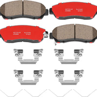 HECHENQICHE D1521 Front Ceramic Brake Pads Kit Fit For Honda Accord Crosstour 2011, For Crosstour 2012-2015, For CR-V 2012-2016, 2020-2022, For Odyssey 2011-2017, Passport 2019-2023