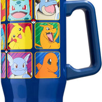 Get Trend Vaso Térmico Pokémon 32 oz con Asa y Cañita - Acero Inoxidable