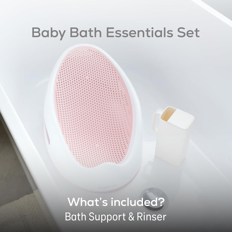Angelcare Soft-Touch Asiento de Baño y Enjuagador para Bebé Rosado
