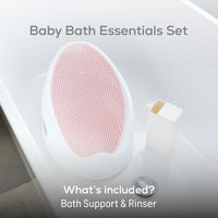 Angelcare Soft-Touch Asiento de Baño y Enjuagador para Bebé Rosado