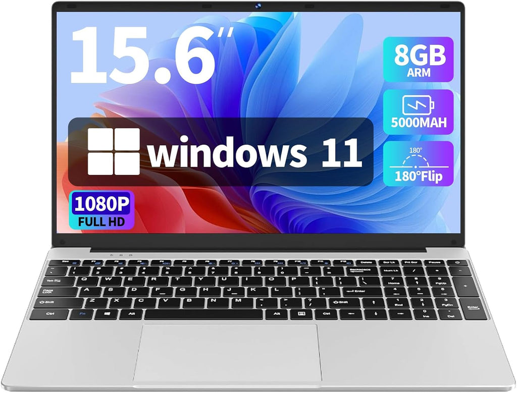 Xparkin 15.6 Laptop Computer Compatible with Windows 11 Pro,12 GB RAM 256GB SSD,Intel N4000,丨100% sRGB Screen FHD 1920 x 1080丨MS Office丨WiFi丨BT4丨2xUSB3.0丨Long Battery Life Student Computer
