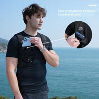 Chaleco de correr para mujeres y hombres, patente de EE. UU., correas ajustables para el
