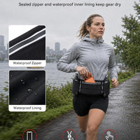 UTOBEST Running Hydration Belt with 2 Soft Flasks, 6-Pocket Waist Pack B5