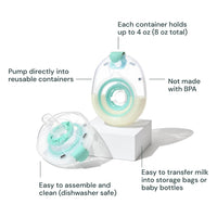 Willow 360 Contenedores Reutilizables de Leche Materna 4 oz Pack de 2