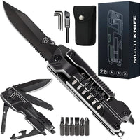 Titorld Multitool Pocket Knife Folding Knife for Men 21 in 1, Fathers Day, Anniversary Birthday Gifts for Men Dad Him Husband 7.8 Inch