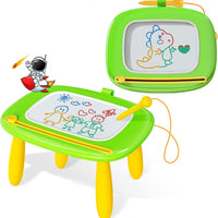 Kikidex Magnetic Drawing Board, Toddler Girl Toys for 1-3 Year Old, Doodle Board Pad Learning and Educational Toys for 1 2 3 Year Old Baby Kids Birthday Gift (Green)