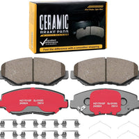 HECHENQICHE D914 Front Ceramic Brake Pads Kit Fit For Acura ILX 2013-2015, For Honda Accord 2003-2017, For CR-V 2002-2006,2012-2016, For CR-Z 2016, For Civic 2012-2021, For Element 2003-2011
