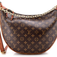 Original, Louis Vuitton Pre-Loved Loop Hobo Reverse Monogram Canvas, Brown