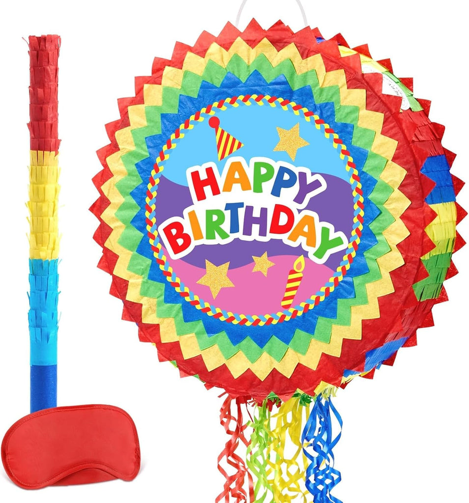 WERNNSAI Happy Birthday Piñata - Happy Birthday Party Games for Kids