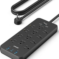 Anker Power Strip with 2100J Surge Protector, Outlet Extender, 20W, 12 AC