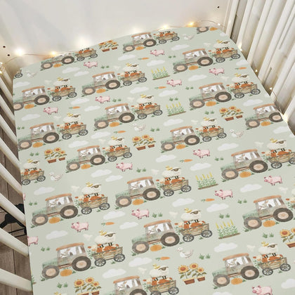 Spring Farm Life Baby Crib Sheets for Boy Girl 28