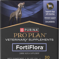 Purina Pro Plan Veterinary Supplements FortiFlora Probiotic Powder for Dogs, Daily Support for Digestive and Immune Health and Occasional Diarrhea