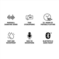 Marshall Emberton III Portable Bluetooth Waterproof Speaker - Black/Silver