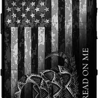 EGO TACTICAL Limited Edition Rugged Shield case Compatible with iPhone 16 [6.1" Screen] Printed in The USA Don't Tread on Me Flag Black Camo Flag Rev