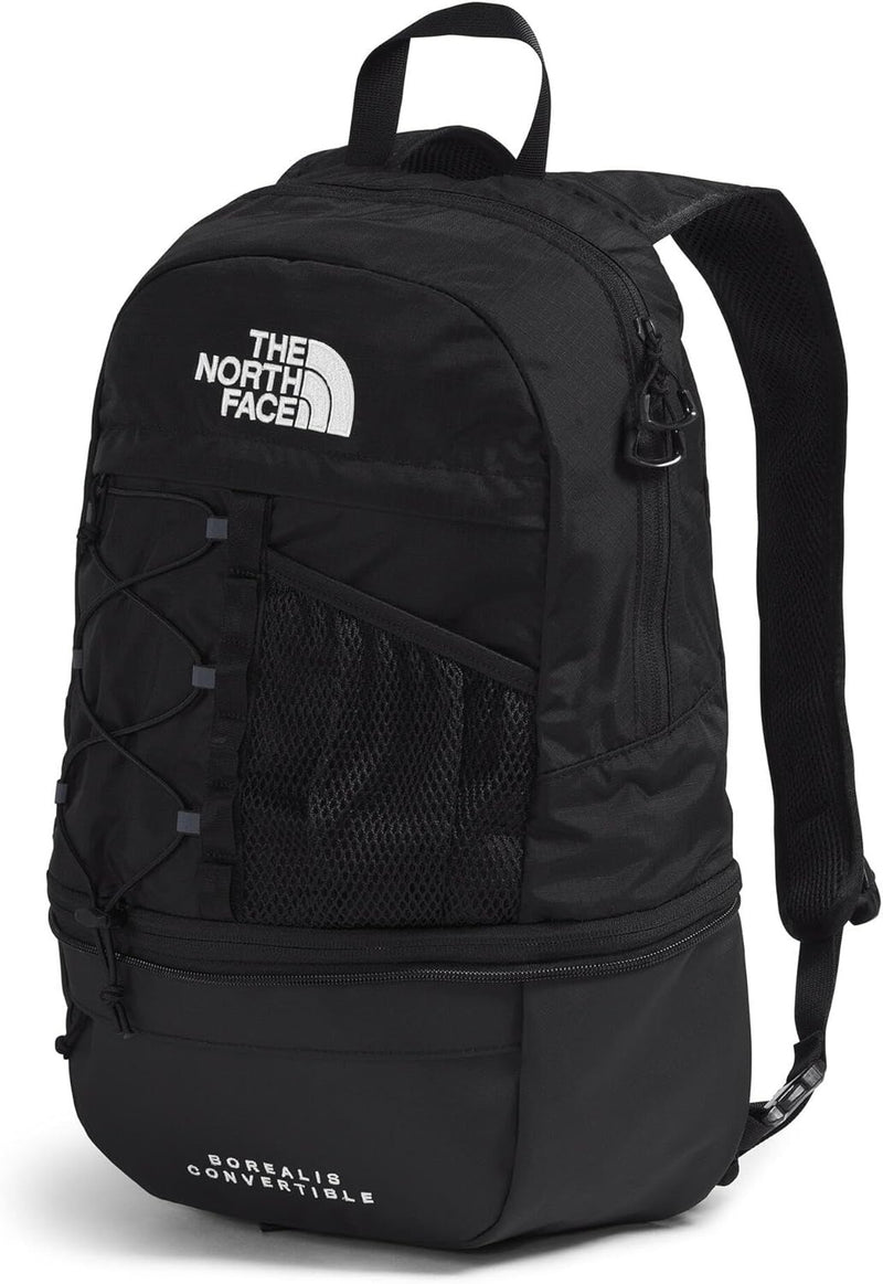 The North Face Borealis Convertible Pack - Commuter Laptop Backpack, Removable Lumbar Pack, Water Repellent Finish, TNF Black/TNF Black, One Size