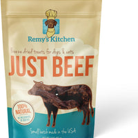 Remy’s Kitchen Freeze Dried Dog & Cat Treats – Beef, Single Ingredient, All-Natural, USA Sourced, Human-Grade, Grain-Free High-Protein Training Treats, 3 oz