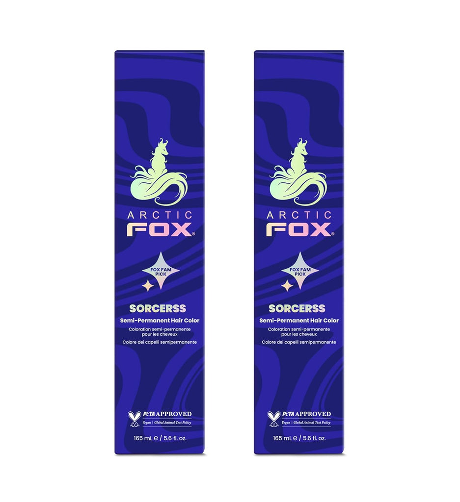 ARCTIC FOX Semi-Permanent Hair Color Sorceress - Vegan - 2 x 5.6 oz