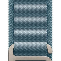 Apple Watch Band - Alpine Loop - 49mm - Light Blue - Medium - Natural Titanium Finish