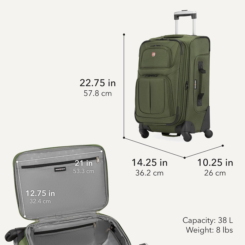 SwissGear Sion 2-Piece Travel Set, Softside Expandable Carry-On