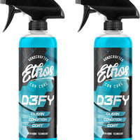 Ethos Defy - 3 in 1 Ceramic Coating - Waterless Car Wash Spray & Wax - Car Wax Spray Rnseless Wash - Hydrophobic Top Coat - Polish & Polymer Paint Sealant Protection - with Insta-Bond Technology