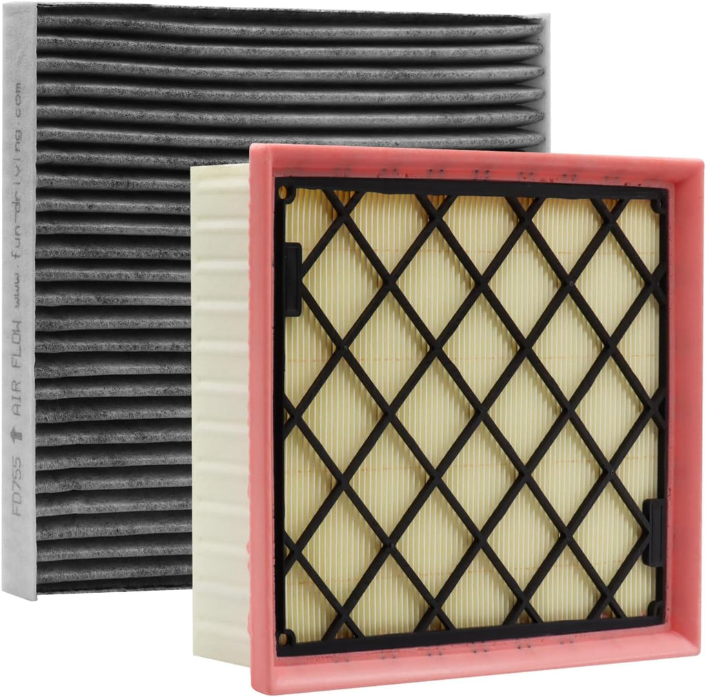 BX-Good Cabin Engine Air Filter for Lincoln Nautilus (2019-2023),Continental (2017-2020),Mkx (2016-2018),Mkz (2013-2020)(Except Hybrid),Ford Fusion (2013-2020)(Except 2.0L),Edge (2015-2024)