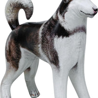 Jet Creations Inflatable Husky Dog Alaskan Pet Animal 32 inch Long for Party Decoration Gift Stuffed Animals Pool Toy an-Husky, Multi