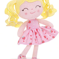 Gloveleya Baby Dolls Soft Snuggly First Baby Girl Gifts Soft Doll for Girls with Strawberry Printed Dress 12inches Fruit Series