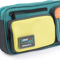 Geekshare Large Capacity Multifunctional Switch/Switch OLED Travel Carrying Case-Color Contrast Laser Messenger Bag Compatible with Nintendo Switch-Portable Storage Bag for Switch & Game Accessories