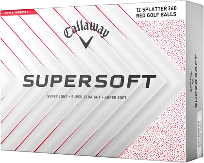 Callaway Golf Supersoft Golf Balls (2025, Red Splatter)