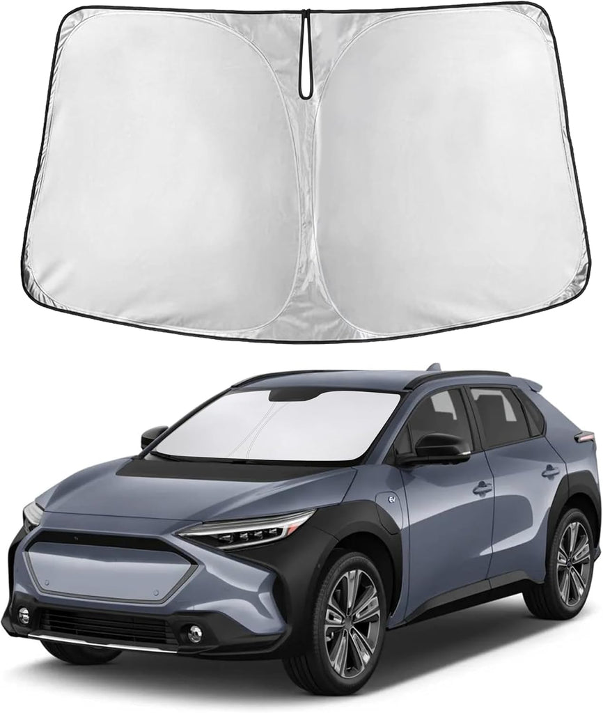 EcoNour Windshield Sunshade Compatible for Subaru Solterra 2023 2024 2025, Sun Visor for Front Windshield & Window Sun Shade Cover, UV Heat Blocker & Protector, Car Accessories