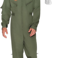 Spooktacular Creations Men’s Fighter Pilot Jumpsuit Adult, Pilot Costume Men with Accessory for Halloween