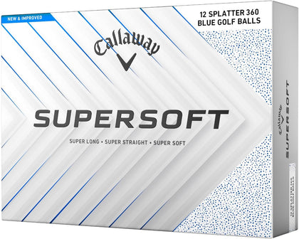 Callaway Golf Supersoft Golf Balls (2025, Blue Splatter)