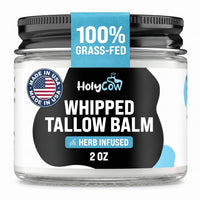 HolyCow Grass Fed Beef Tallow For Skin with Jojoba Oil, 2 Ounce - Unscented