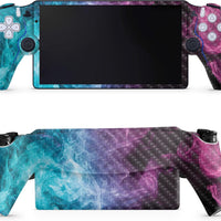 Carbon Fiber Gaming Skin Compatible with PS5 Portal Remote Player - Mystic Smoke - Premium 3M Vinyl Protective Wrap Decal Cover - Easy to Apply | Crafted in The USA by MightySkins